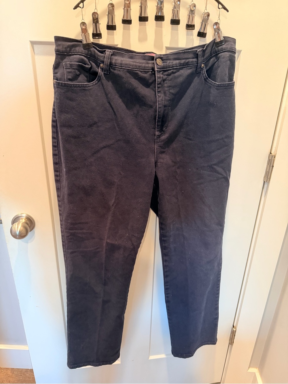 Gloria Vanderbilt Amanda Jeans Women’s 18 Average Dark Navy Stretch Denim